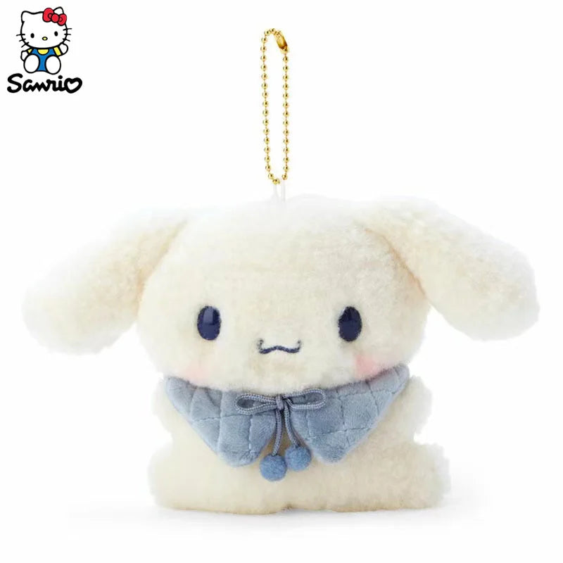 Sanrio Plush Keychain Dolls Pochacco Kuromi Split Series Doll Cinnamonroll Melody Backpack Pendant  Children's Plush Toys Gifts