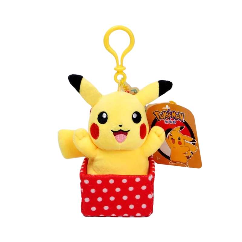 Pokemon Pikachu Mew Squirtle Charmander Kawaii Plush Toy Pendant School Bag Backpack Pendant Key Ring Small Doll Birthday Gift