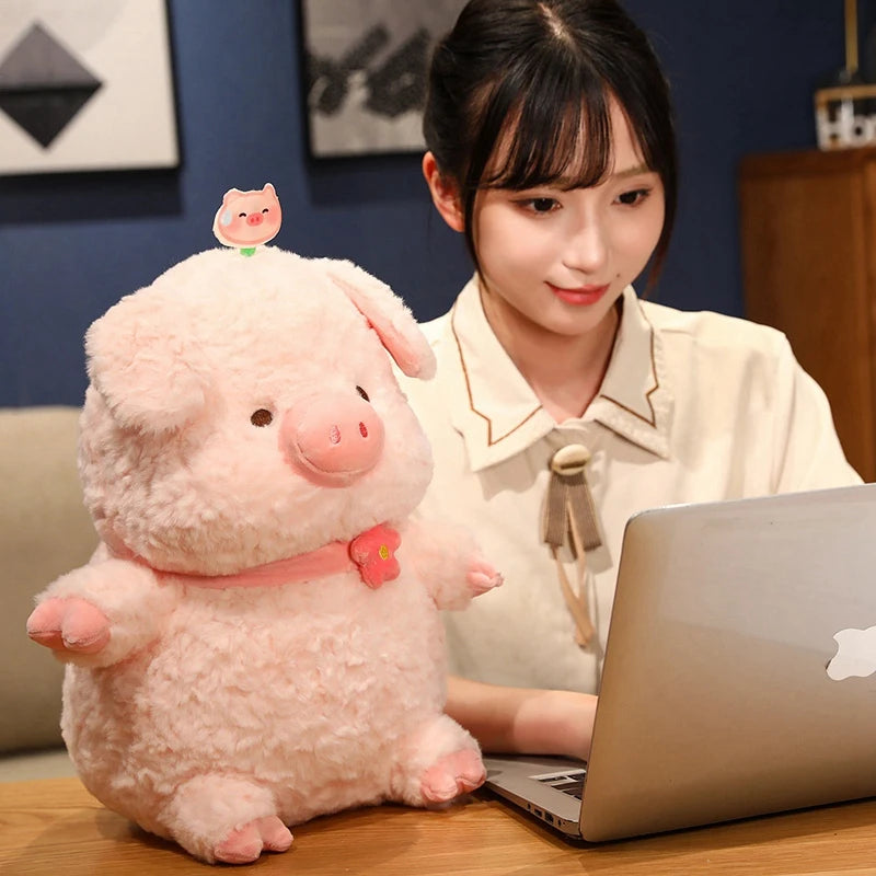 1pc 25/35/45cm Cute Fat Pink Pig Plush Kawaii Anime Pig Plushie Cute Stuffed Animals Peluche Girl Girlfriend Nice Birthday Gift