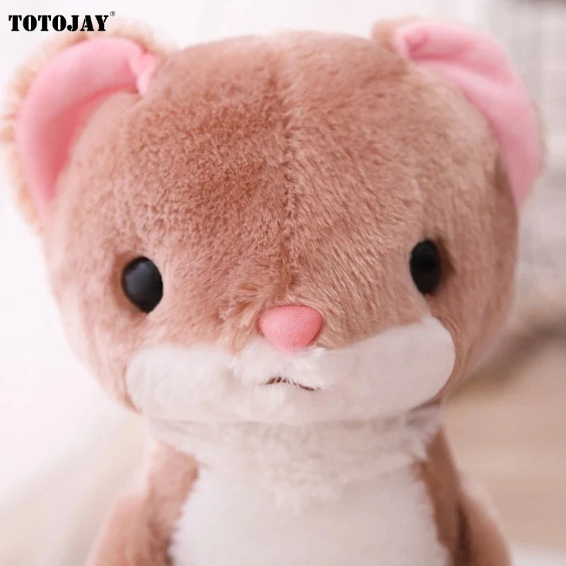 1pc 50cm Fluffy Ferret Plush Toy Soft Stuffed Peluche Cartoon Animal Ferret Dolls Home Decoration Toys Kids Girls Xmas Gift