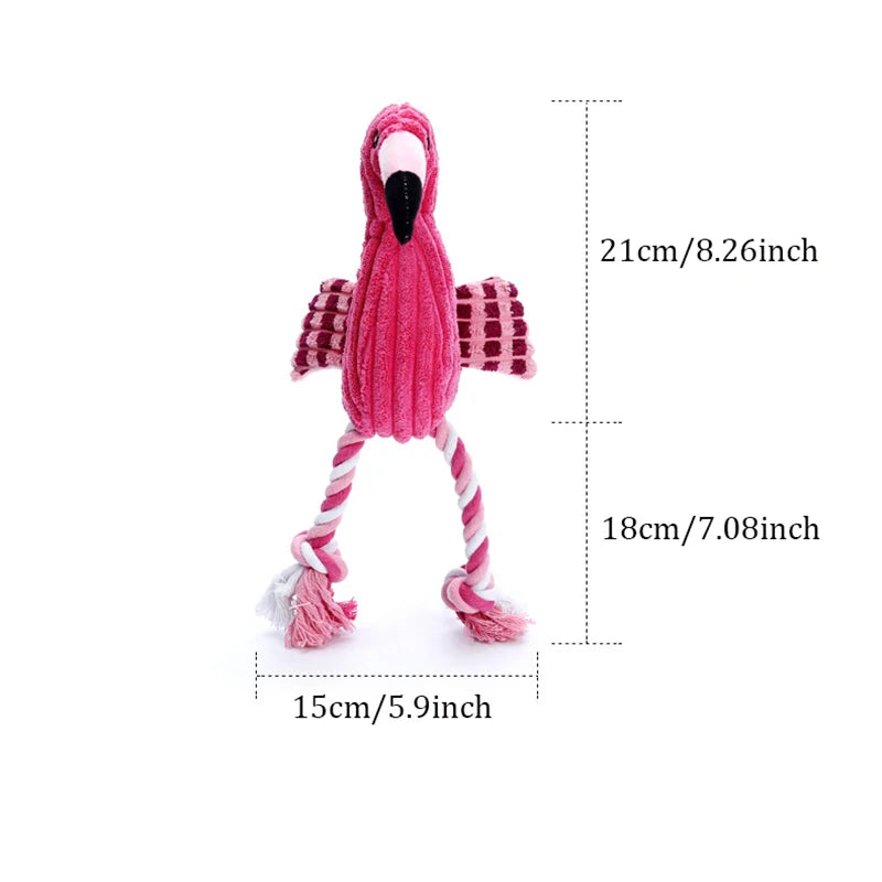 Animal Shape Squeaky Toys Plush Dog Toy Cute Bite Resistant Corduroy Dog Toys for Small Large Dogs Puppy Pet Dog Accessories