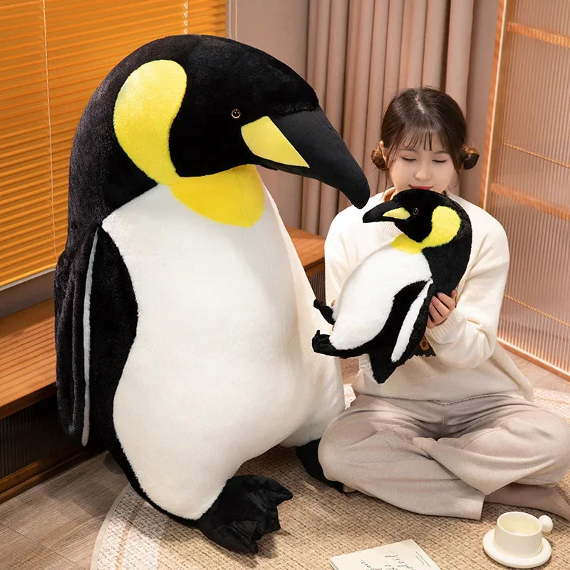 Simulation Emperor Penguin Doll Cute Animal Plush Toy 8 inch Penguin Doll for Claw Grab Machine Festival Activity Rag Doll