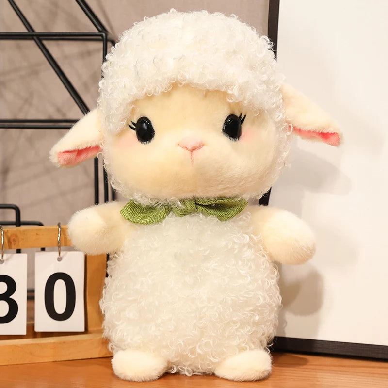 25/35/50/80cm Lovely Soft Stuffed Curly Sheep Toys Plush Animals Lamb Doll Room Decor Baby Kids Appease Peluche Nice Gift