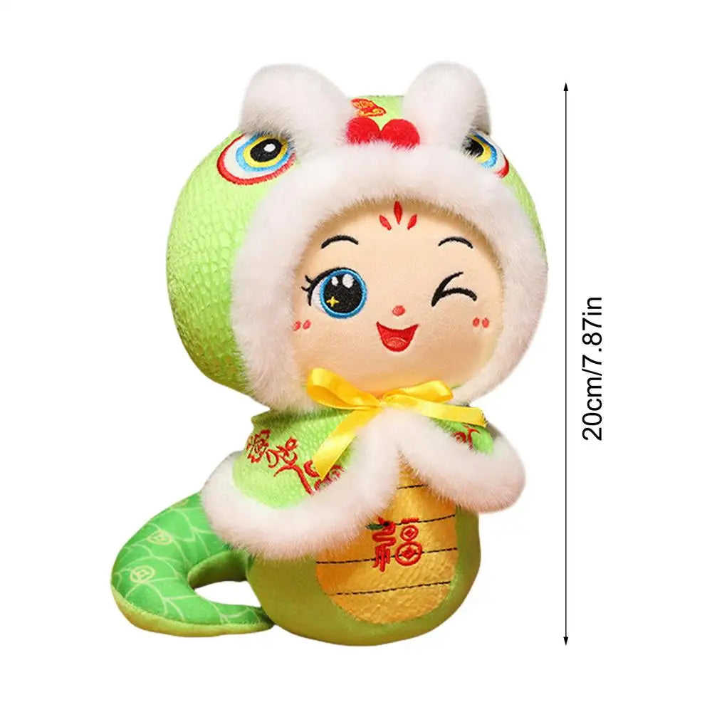 2025 Year of the Snake Plush Toy Lucky Mascot Chinese New Year Snake Stuffed Animal doll for Lunar Year Spring Festival Gifts