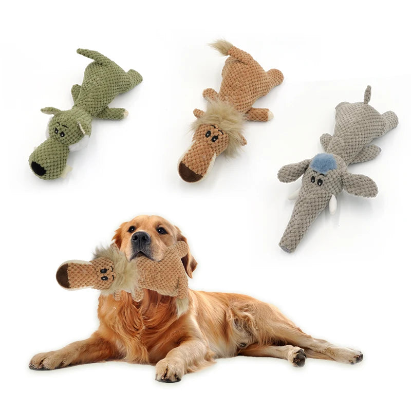 New animal shape cornvelvet sound plush dog toy bite resistant teeth pet supplies