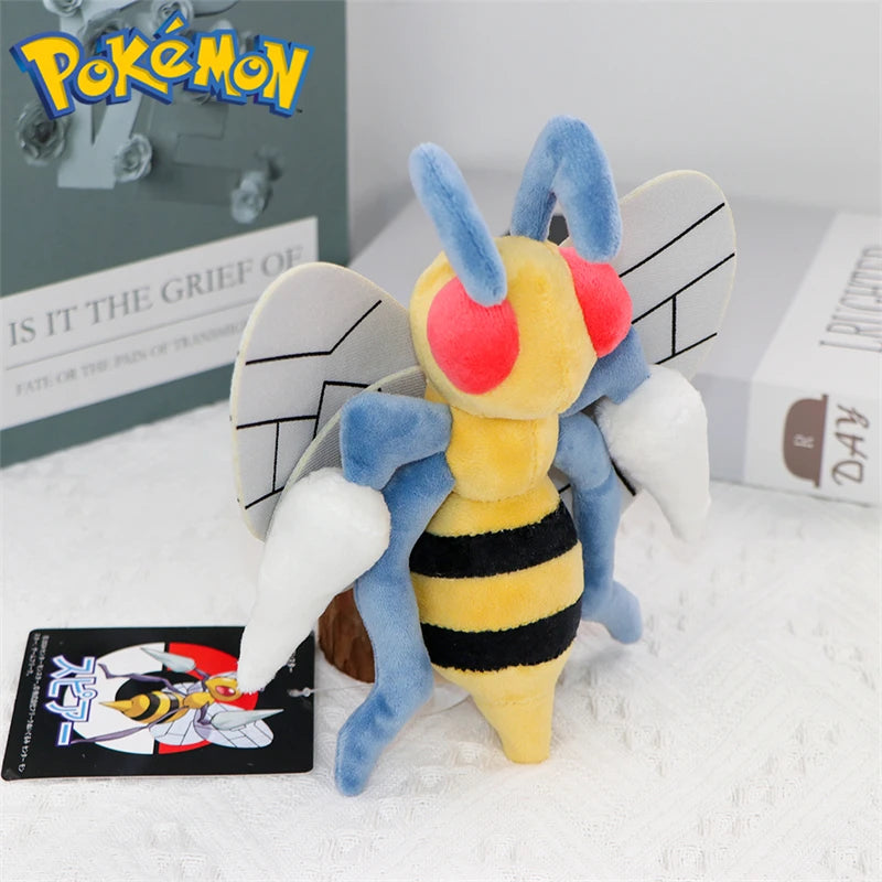 Pokemon Beedrill Shiny Cubone Mimikyu Scream Tail Plush Toys Anime Sleeping Oshawott Bulbasaur Cyndaquil Bidoof Peluche Dolls