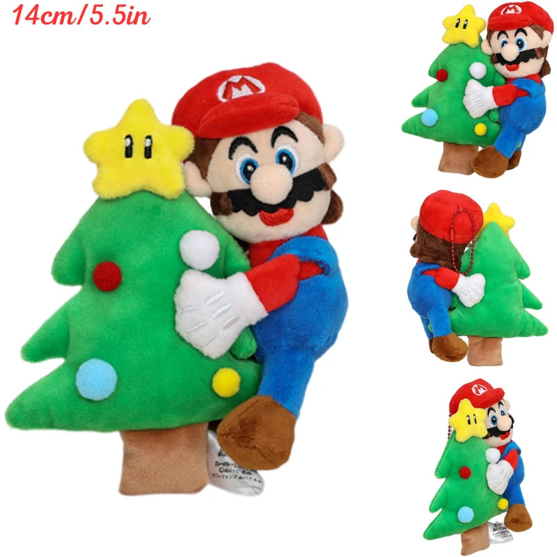 Kawaii Mario Luigi Plush Toys Keychain Koopa Troopa Bob-omb Yoshi Shy Guy Toad Triple Banana Anime Stuffed Peluche Dolls Pendant