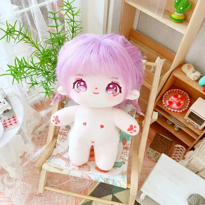 20cm IDol Doll Plush Cotton Star Dolls Kawaii Stuffed Baby Plushies No Attributes Dolls Toys Fans Collection Children Gifts