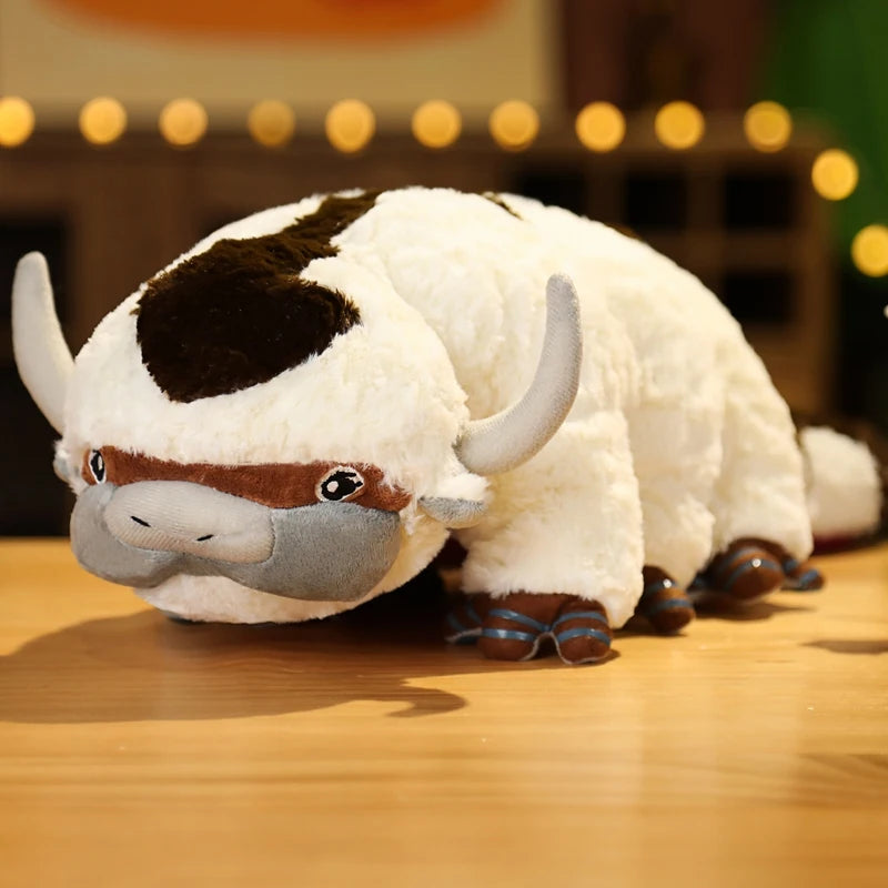 Kawaii Anime Plushie Appa Bull Cow Animals Plush Dolls Toys for Children Christmas Gift Plush Avatar Aang The Last Airbender