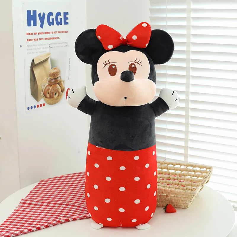 Mini Mickey Anime Peripheral Cartoon Cylinder Pillow Large Cloth Doll Children'S Gift Wholesale Plush Toy Birthday Gift Mouse