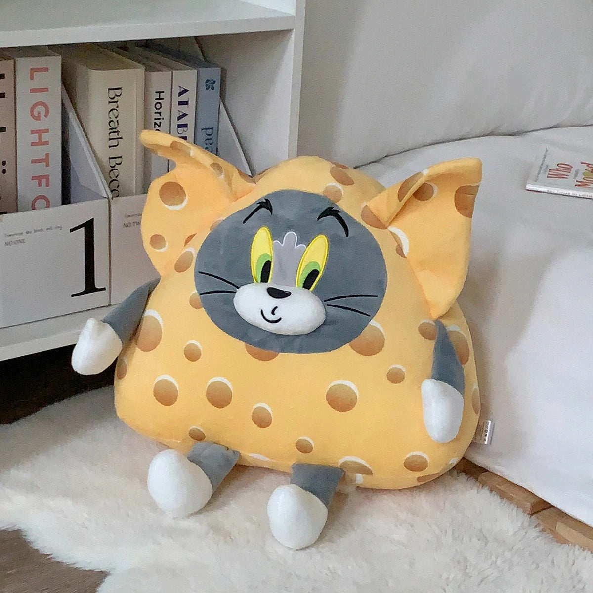 Cheese Tom And Jerry Plush Toy Very Soft Cat and Mouse Cuddly Stuffed Anime Pillow Warm Cushion Blanket Sofa Bed Plushies Gifts