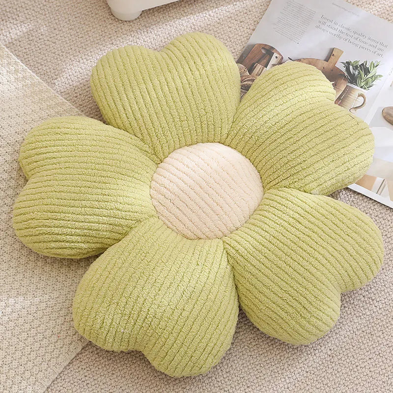 65cm Colorful Cherry Petal Plush Pillow Stuffed Plant Flower Plushie Cushion Girl's Living Bedroom Home Decorative Pillows