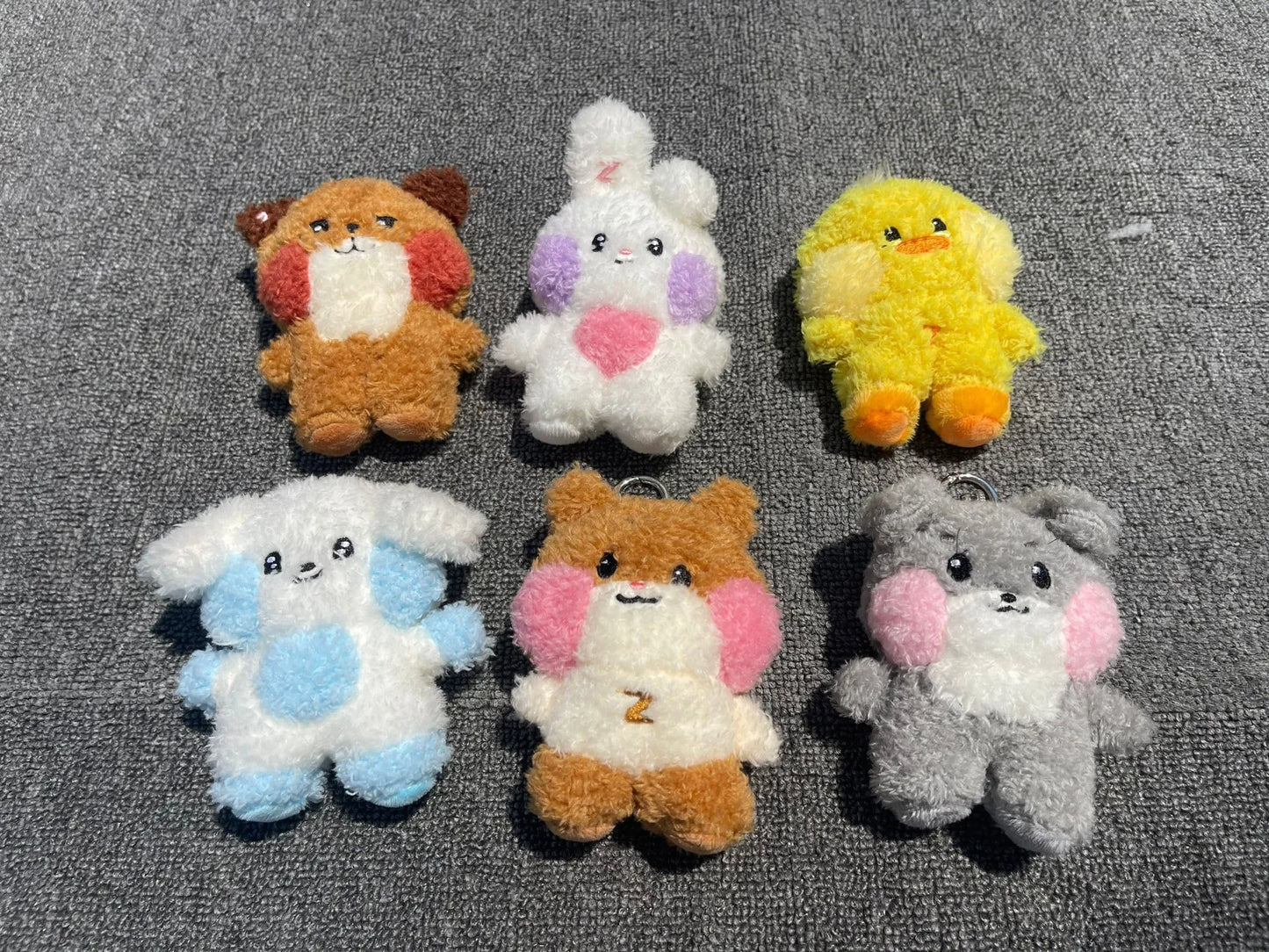 Kpop ZB1 Doll Keychain 12CM Zeroni Cartoon Cute Plush Doll Pendant Bag Accessories Key Ring ZhangHao HanBin Ricky Fans Gift