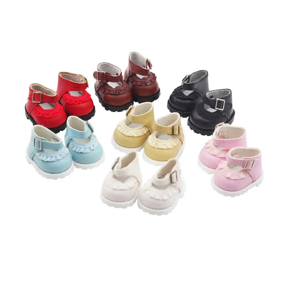 For LABUBU V1 V2 Leather Shoes Suitable for 17cm Cotton Dolls Shoes Boots Toys Casual Sports Shoes Dolls Accessories