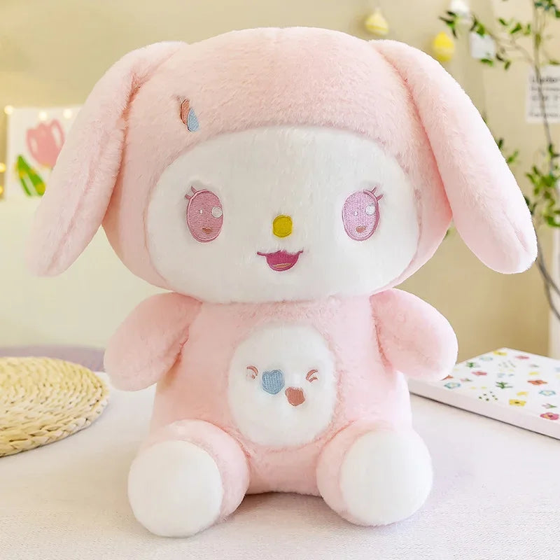 Miniso Sanrio 50cm My Melody Big Size Plush Doll Soft Stuffed Pillow Anime Figure Cartoon Room Decor Kid Xmas Couple Gifts