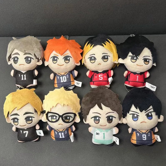 2024 New 10cm Anime Plush Toy Tobio Kageyama Shoyo Hinata Kuroo Tetsurou Mini Stuffed Toys Pendant Kids Gift