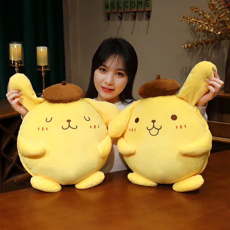 40cm Sanrio Pom Pom Purin Stuffed Plush Toys Lovely Pillow Gift Kids Super Soft Pom Pom Purin Plushie Doll Room Decoration