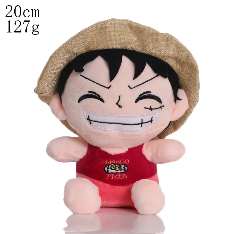 2024 HoT 25cm One Piece Anime Figure Zoro Luffy Chopper Plush Toys Cute Cartoon Plushie Stuffed Dolls Pendant Kids Xmas Gifts