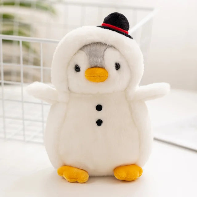 1pc Kawaii Penguin Plush Toys Soft Stuffed Penguin with Unicorn /Dinosaur/Rabbit Costume Toys For Baby Girls Birthday Gift Party