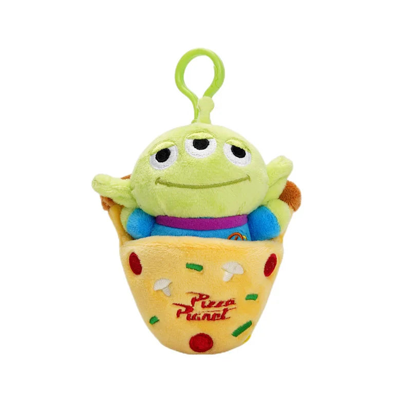 Disney Toy Story Alien Cute Kawaii Three Eyes Boy Plush Pendant School Bag Backpack Pendant Keychain Plush Toy Birthday Gift