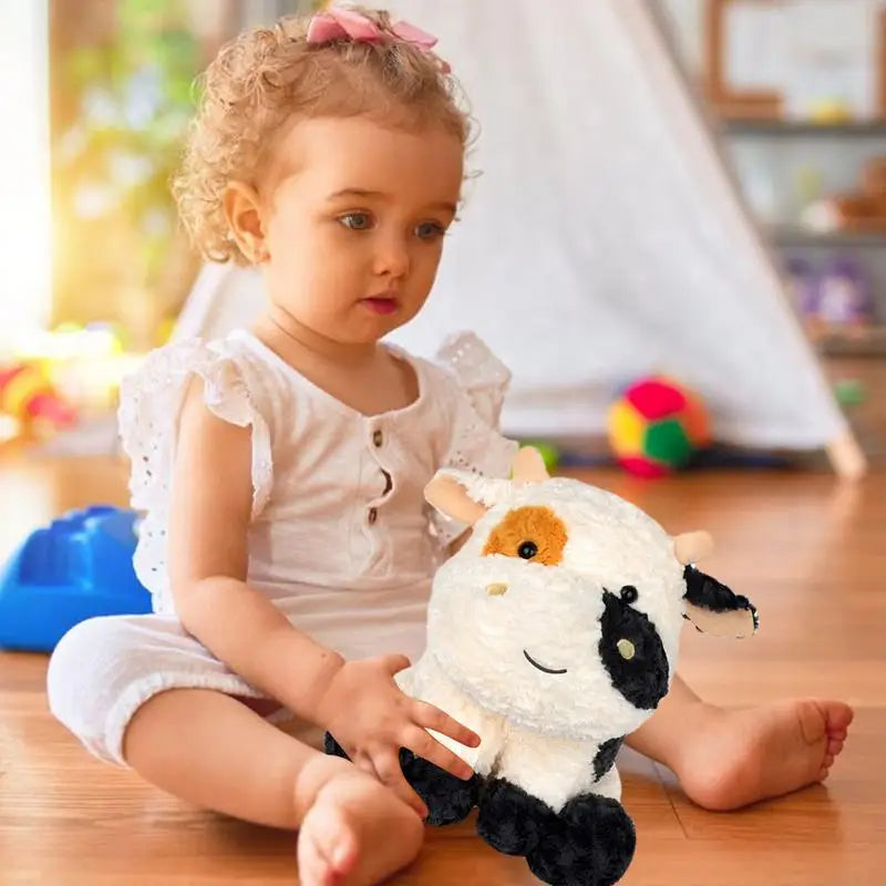 Stuffed Toys For Kids Cute Cow Stuffed Animal Plush Toys Kids Pillow Cartoon Realistic Room Decor For Kids & Girls