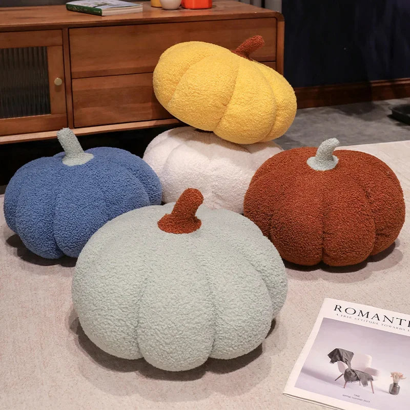 10cm Kawaii Nordic Halloween Pumpkin Plush Pendant Toy Plushie Soft Plant Stuffed Doll Holidays Decorative Throw Pillow for Kids