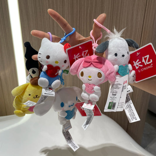 Genuine Sanrio Hangyodon Pendant Plush Toys Small Charms Sayuri Super Soft Model Doll Stuffed Toys Girls Boys Birthday Gifts