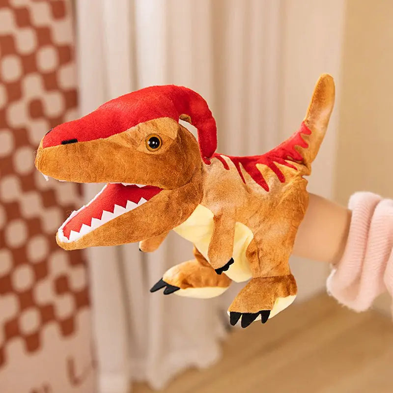 Stuffed Plush Dinosaur Toys Hand Finger Story Puppet Kawaii Dolls Educational Baby Toys Tyrannosaurus Rex Children Gift