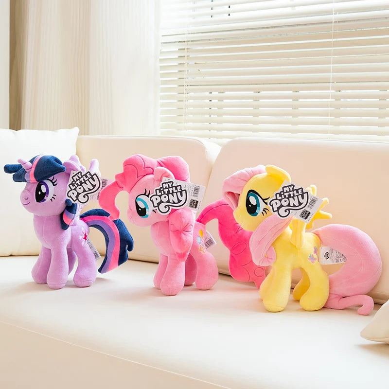 Original 30cm My Little Pony Plush Toy Cute Stuffed Anime Ponies Plushies Fluttershy Rainbow Dash Plushies Doll Gifts Girl