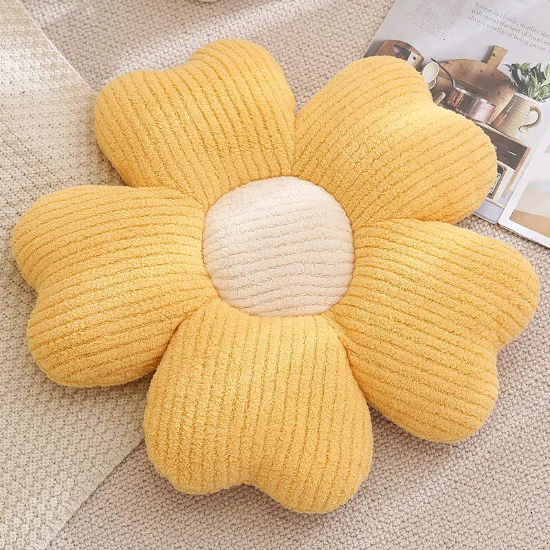 65cm Colorful Cherry Petal Plush Pillow Stuffed Plant Flower Plushie Cushion Girl's Living Bedroom Home Decorative Pillows