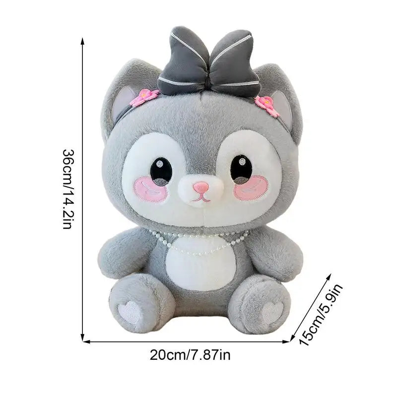 Stuffed Cat Toys Creative Cartoon Plush Cushion Cute Children Toys Portable Animal Toys For Accompany Playing Table Decoration