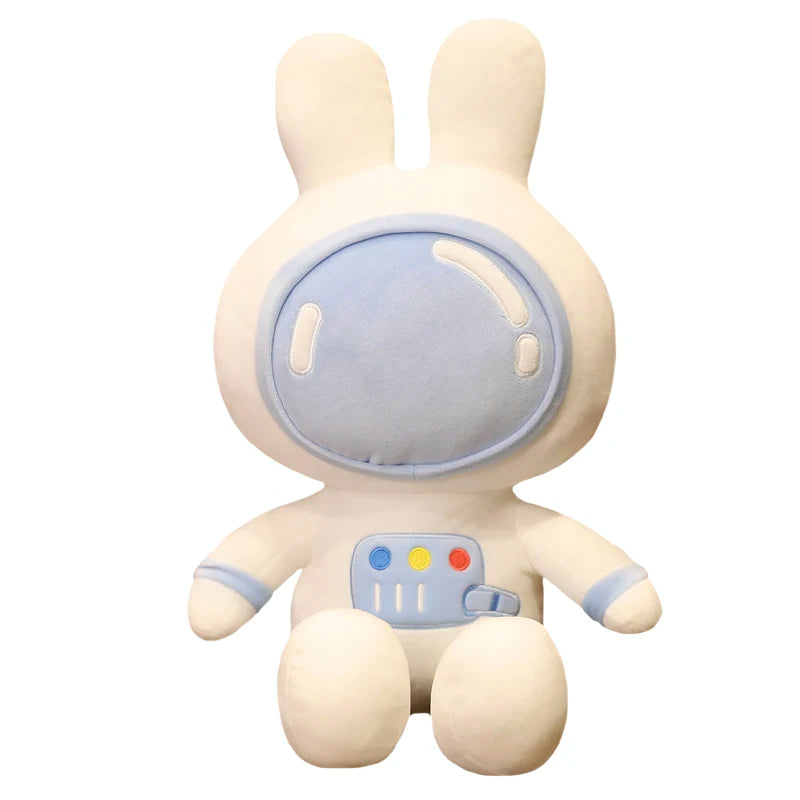 Big Size Creative Bunny Plush Toy Stuffed Animal Throw Pillow Rabbit Plushies in Space Suit Huggable Soft Appease Gifts For Kids