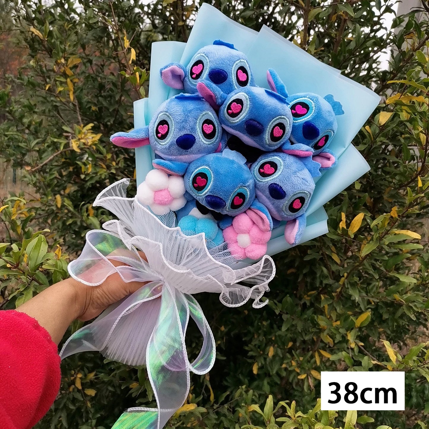 Anime Lilo and Stitch Bouquet Cartoon Stuffed Plush Doll Toy Animals Valentine's Day Christmas Birthday Wedding Party Gifts