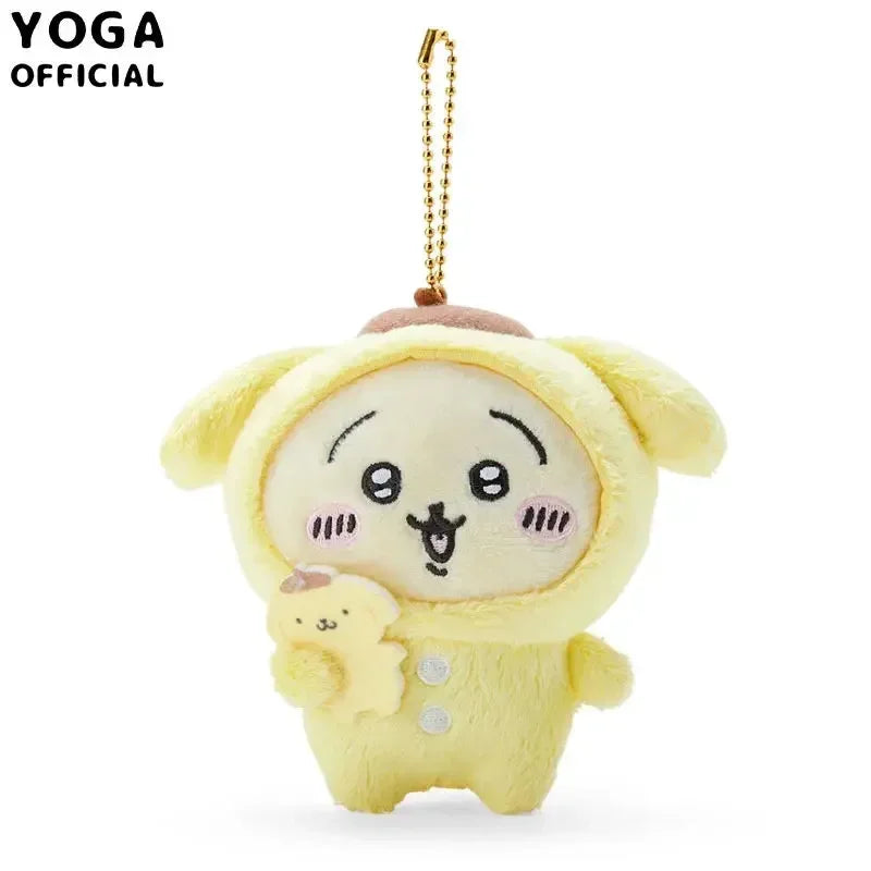 Self Deprecating Bear Chikawas Usagis Sanrio My Melody Cinnamoroll Branded Plush Doll Bag Pendant Anime Kawaii Cartoon Gift