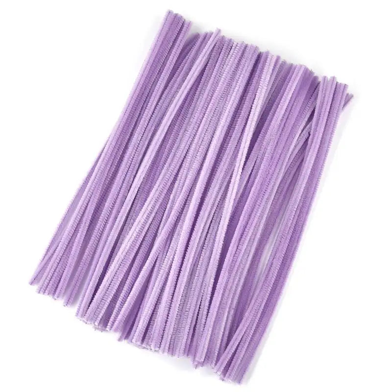 Plush Stick 100pcs Twisting Bar Chenille Stems Wire Pipe Kids Toys DIY Children Educational Toy Creative Handmade Craft Supplies