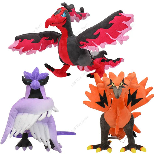 Pokemon Plush Galarian Moltres Articuno Soft Stuffed Action Plushie Dolls