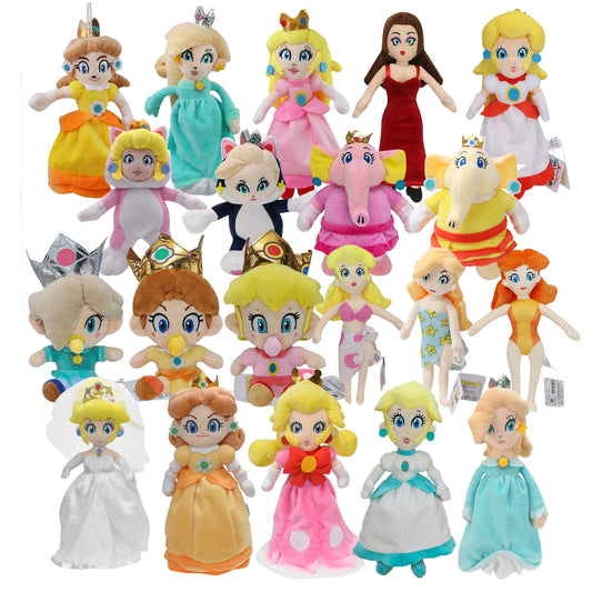 2024 New Princess Peach Daisy Toadette Rosalina Pauline Baby Princess Toys Mario Plush Stuffed Doll Birthday Christmas Gifts