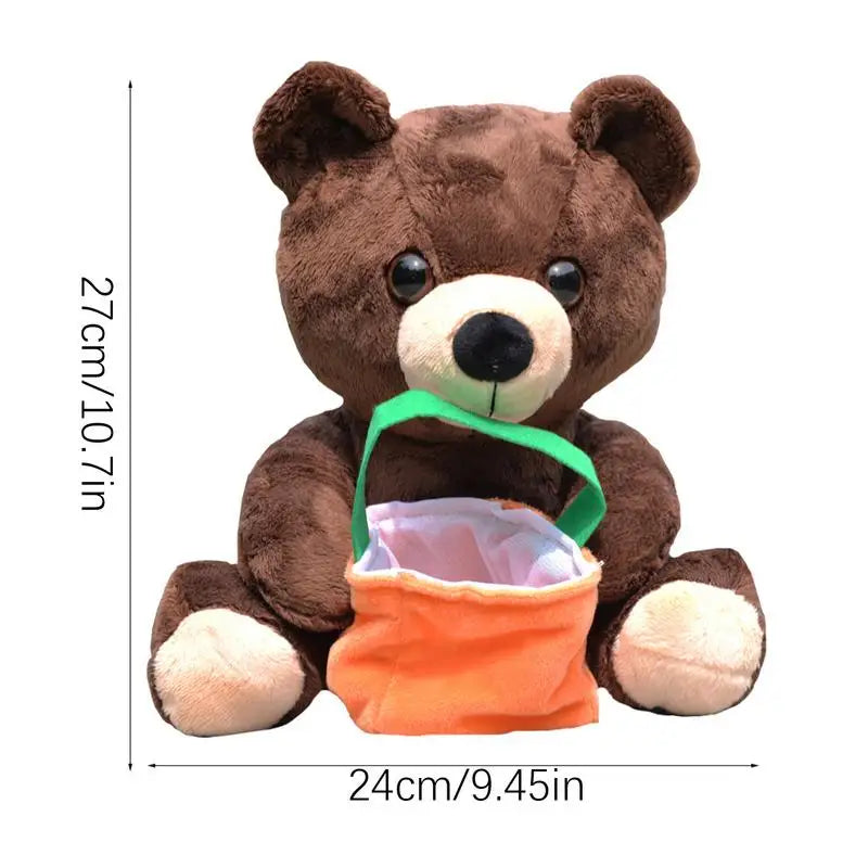 Stuffed Bear Toy Stuffed Halloween Bear Plush Throw Pillow Plush Material Bear Stuffed Animal Plush For Living Room Game Room