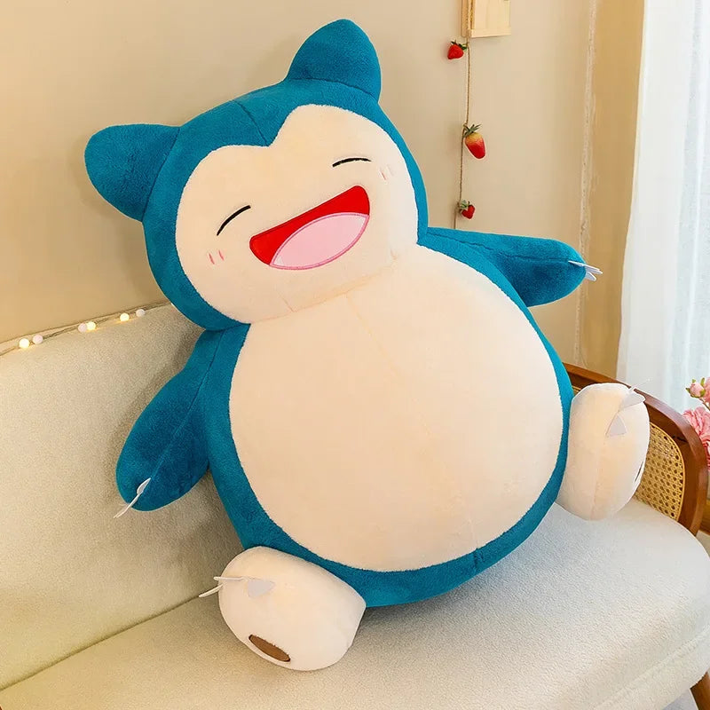 85 Cm  Big Size Pokemon Rabbit Fur Snorlax Doll Plush Animal Plush Toy Stuffed Animal Kawaii Room Decoration Toy Plushies Gift