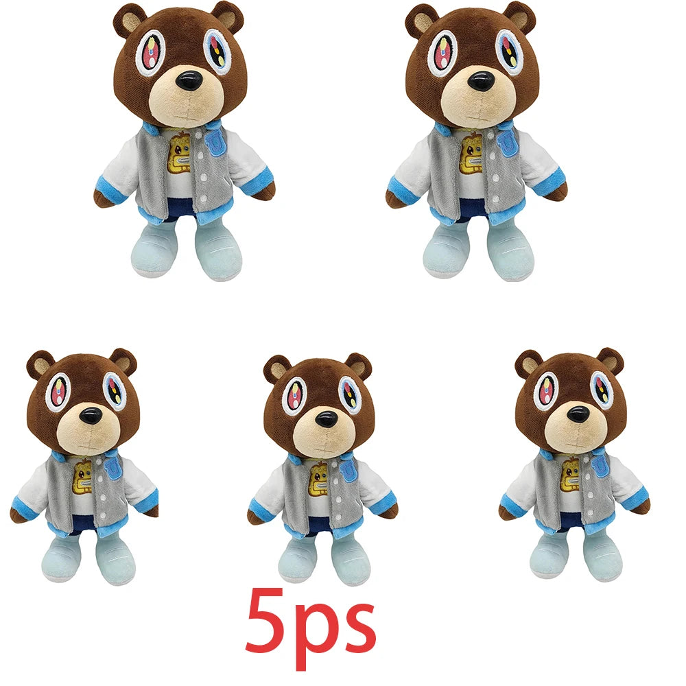 30cm Kawaii Kanye Dropout Bear Teddy Bear Plush Toys Kanye West Graduation Soft Stuffed Home Room Decor Birthday Gift