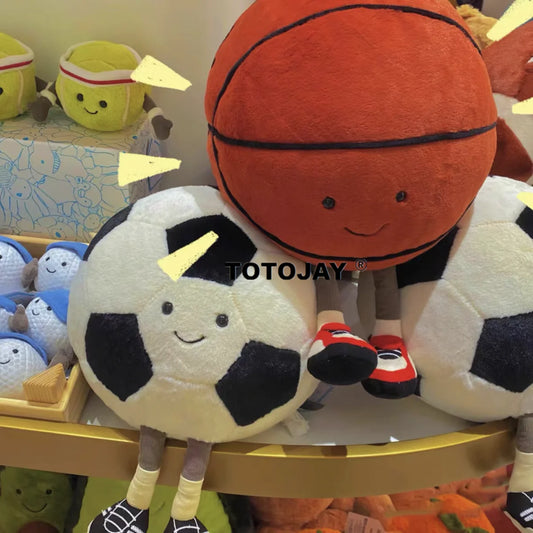 28cm Creative Cute Smile Ball Plush Toy Basketball Pillow Car Home Football Doll Smiley Ball Vent Throw Doll Pillow Funny Gift