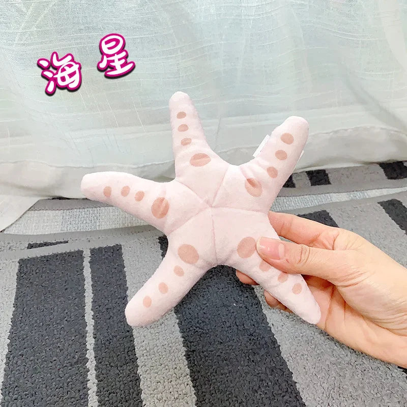 Lobster Squid Crab Starfish Scallop Carp Fish Aquarium Cartoon Sea Ocean Animal Marine Park Plush Toy Stuffed Doll Boy Girl Gift