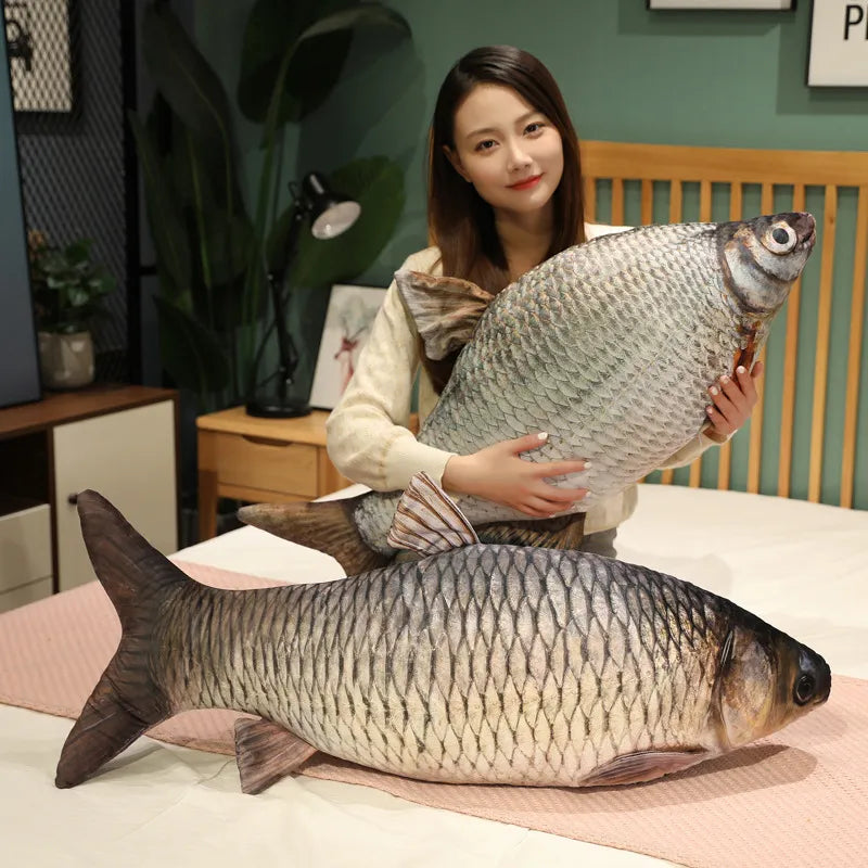 Premium 30-100cm Animal Simulation Funny Fish Plush Toys - Plushy Mart