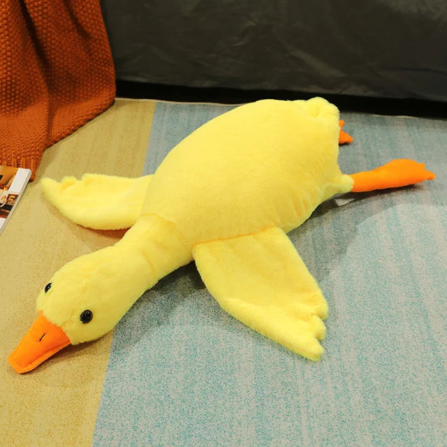 190cm Giant Long Plush White Goose Toy Stuffed Lifelike Big Wings Duck Hug Massage Throw Pillow Boyfriend Cushion For Girl