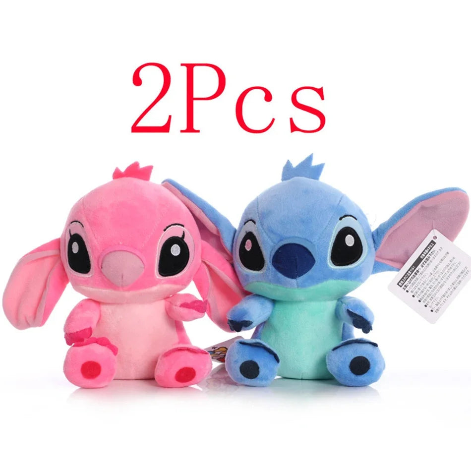 12cm 20cm 25cm Stitch Stuffed Plush Models Cartoon Stuffed Plush Dolls Anime Plush Baby Toys Kawaii Kids Birthday Gift