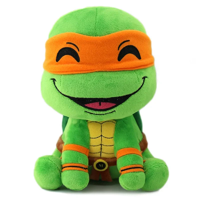 4style Hot Anime Figures Teenage Mutant Ninja Turtles Sitting Posture Plush Doll Anime Toy Children Cute animals boys Gifts