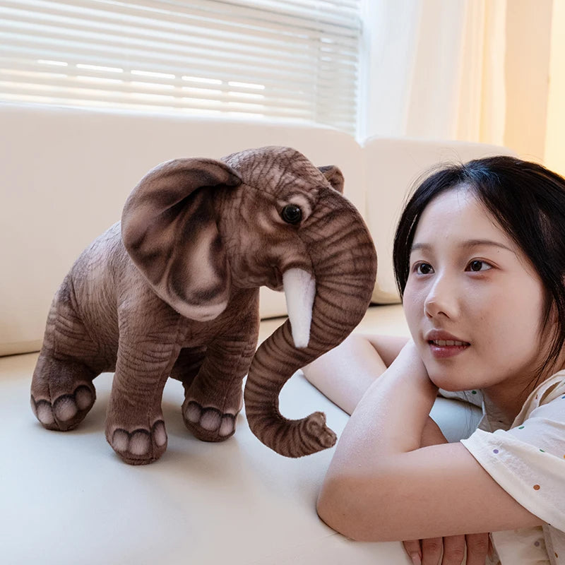 30/40CM Simulation Elephant Plush Toys Cute Baby Elephant Stuffed Peluche Doll Nice Home Decoration Gifts