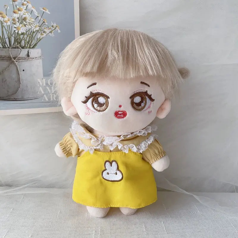 Kawaii IDol Doll With Clothes Anime Plush Star Dolls Stuffed Customization Figure Toys Cotton Baby Doll Fans Collection Gift