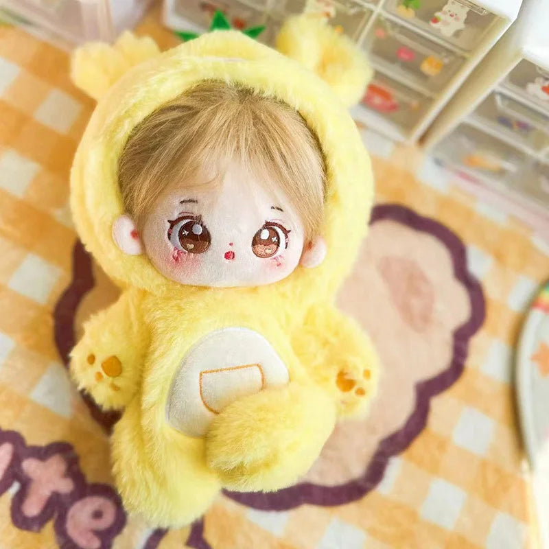 20cm New Plush Cotton Doll Idol Stuffed Super Star Figure Dolls Twelve Constellations Doll With Clothes Can Change Clothes Gift