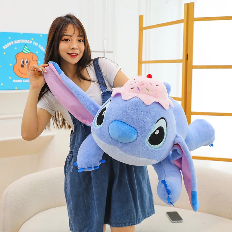 Cartoon Cute Stitch Plush Toys Disney Star Baby Anime Hat Blue Stitch Children's Gifts Toy Dolls Girls Plush Disney Toys